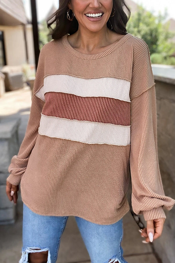 Liora Textured Lantern Sleeve Top