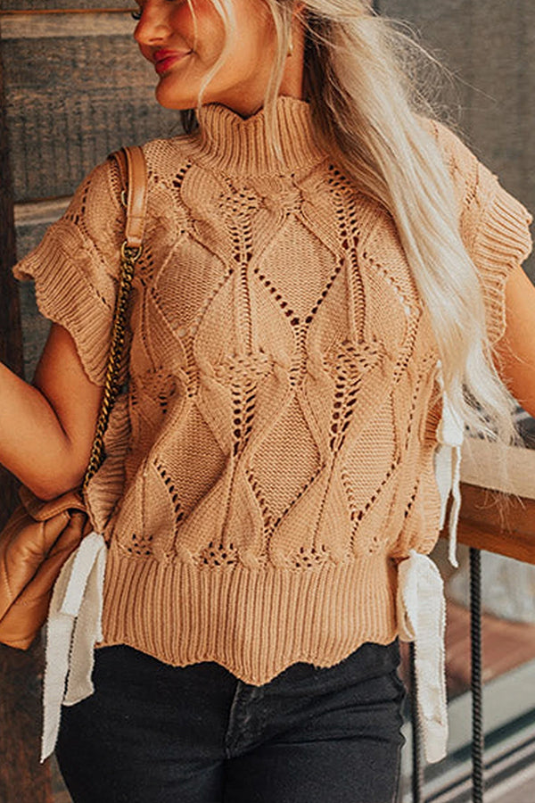 Célira Scalloped Knit Sweater