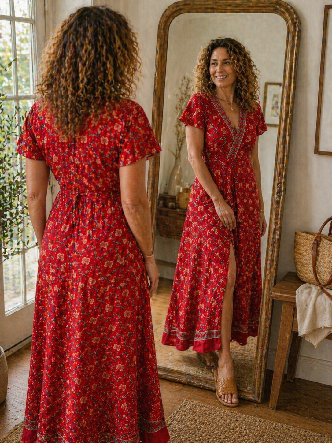 Zahara | Wrap-Style Maxi Dress