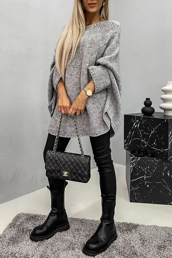 Avelune Soft Poncho Knit