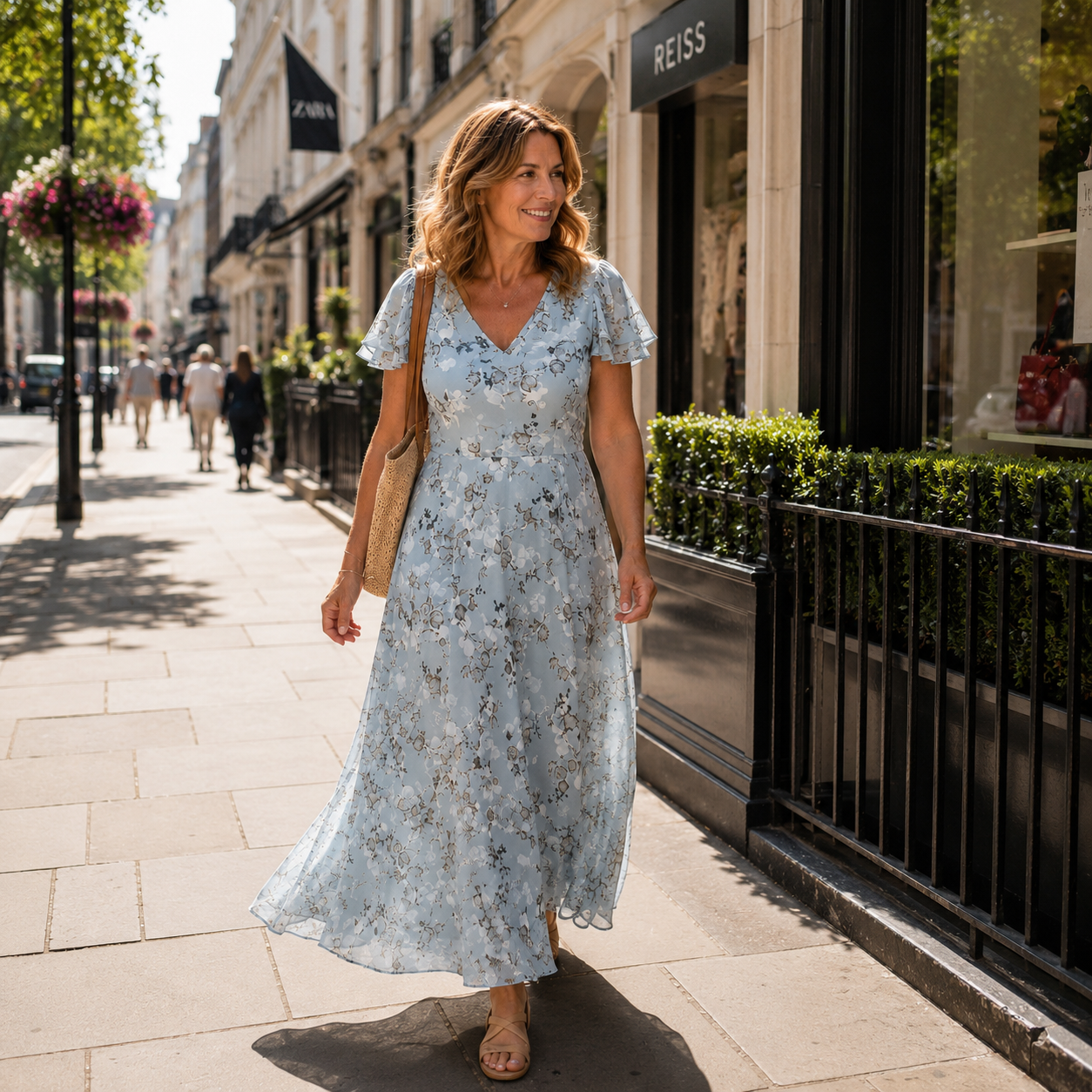 Marielle | Floral V-Neck Maxi Dress