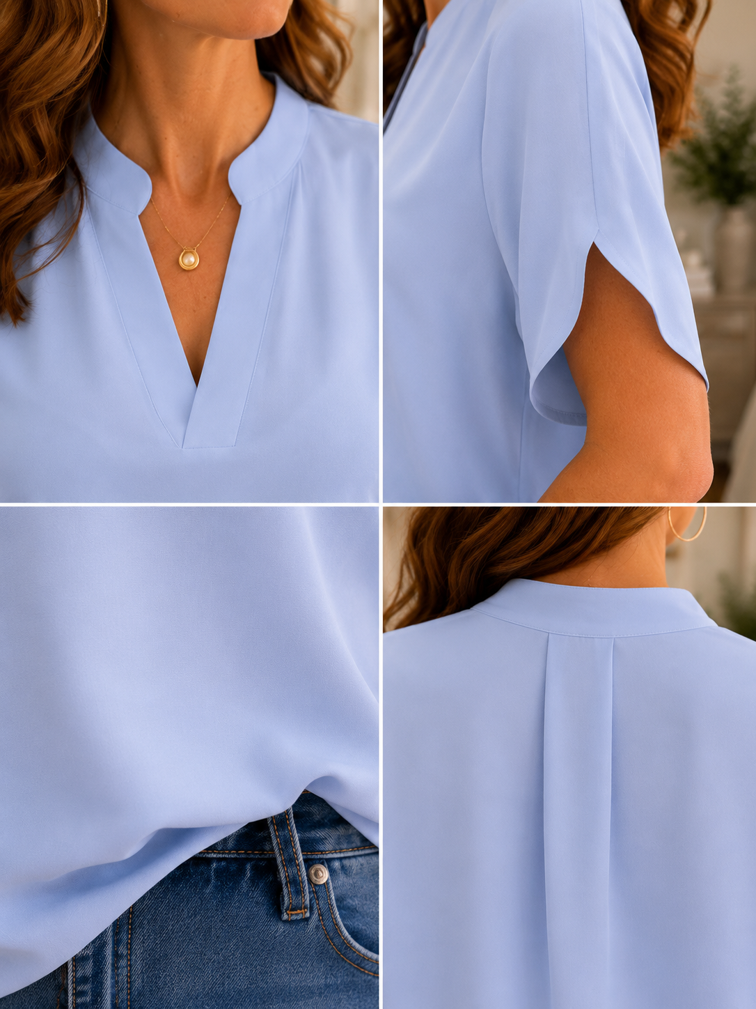 CELINA | V-NECK BLOUSE