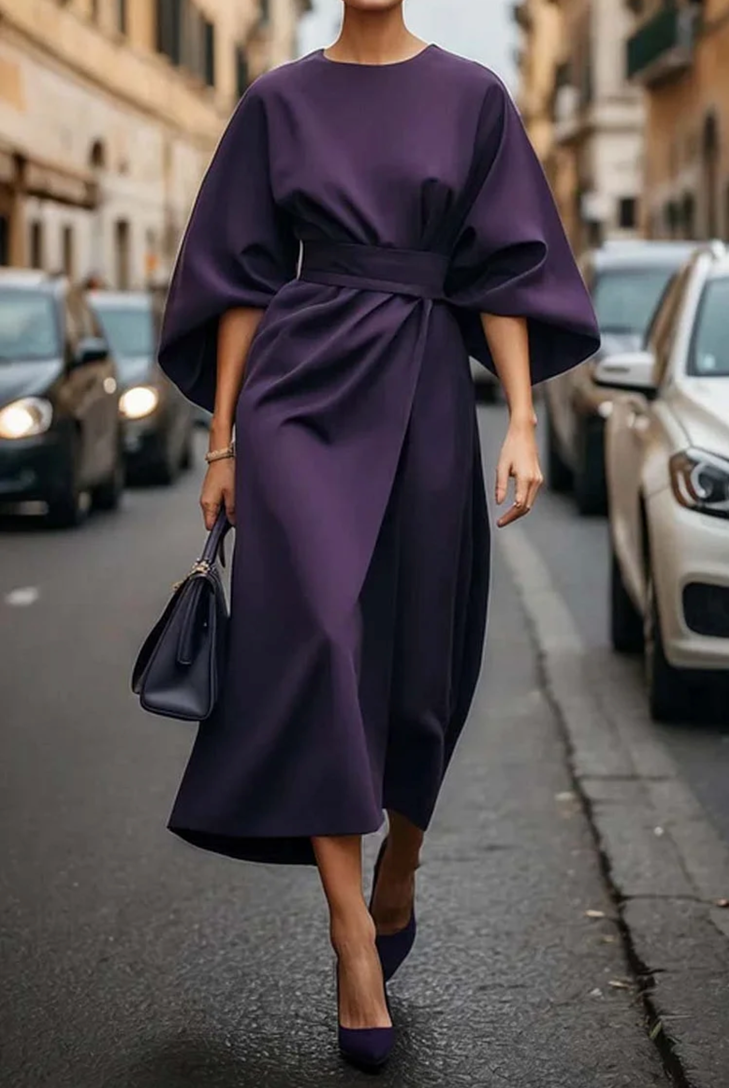 Nerina | Effortless Belted Dress