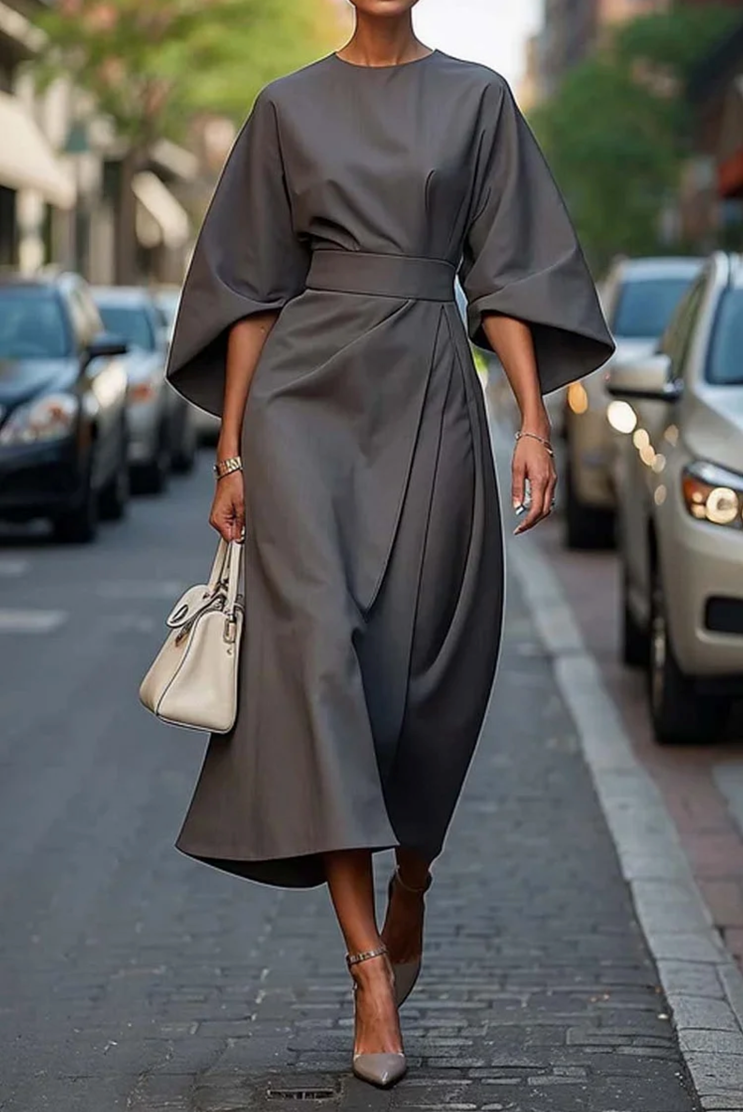 Nerina | Effortless Belted Dress