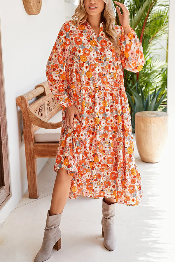 Elowen | Floral Collared Dress