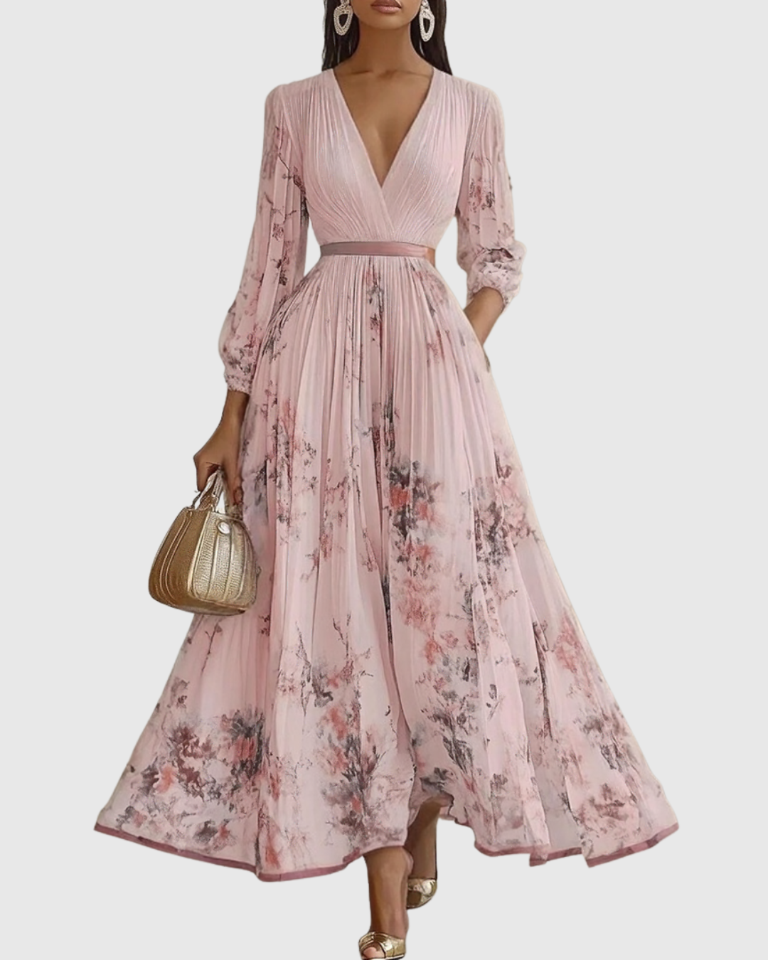 Norvée | V-Neck Midi Dress