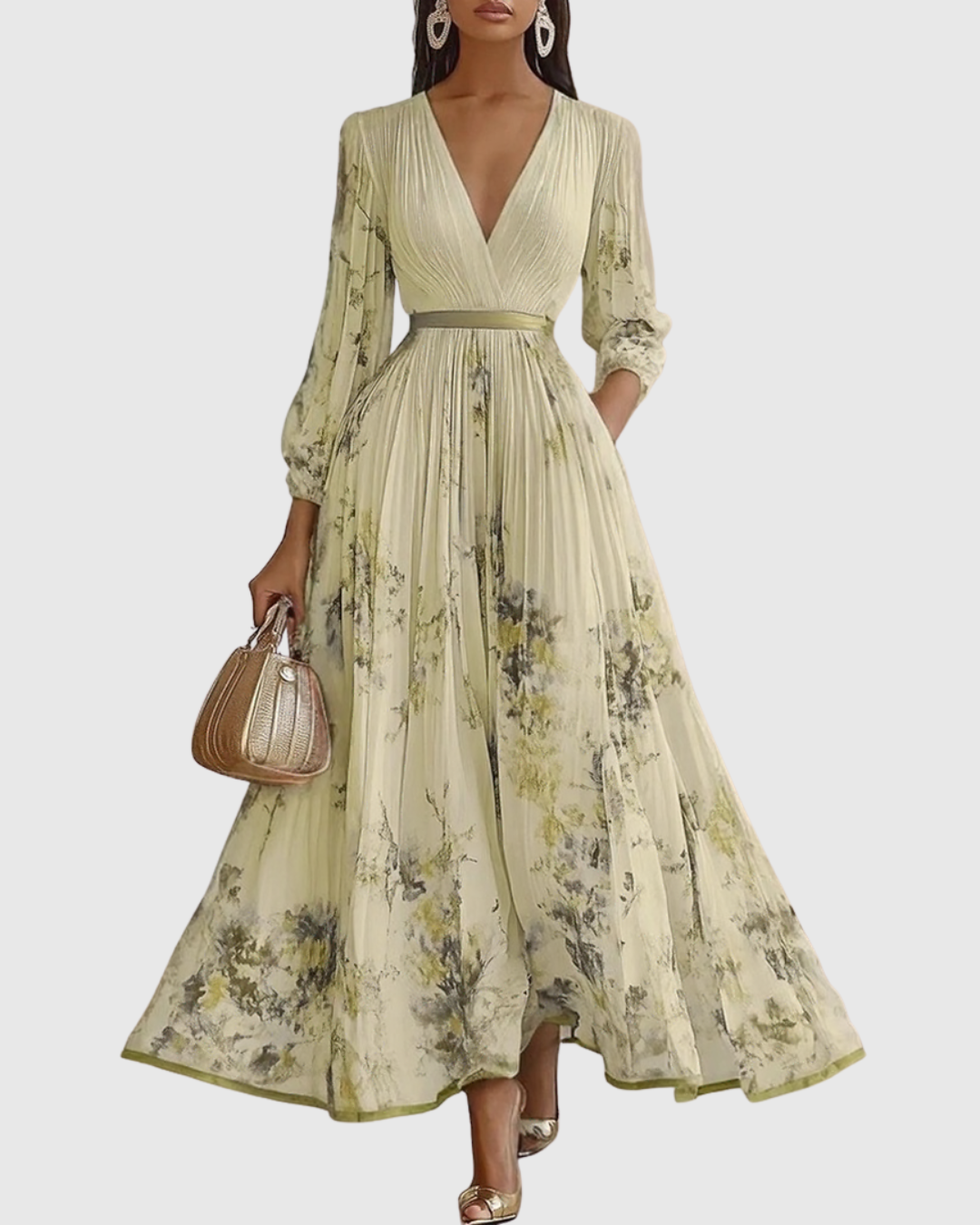 Norvée | V-Neck Midi Dress