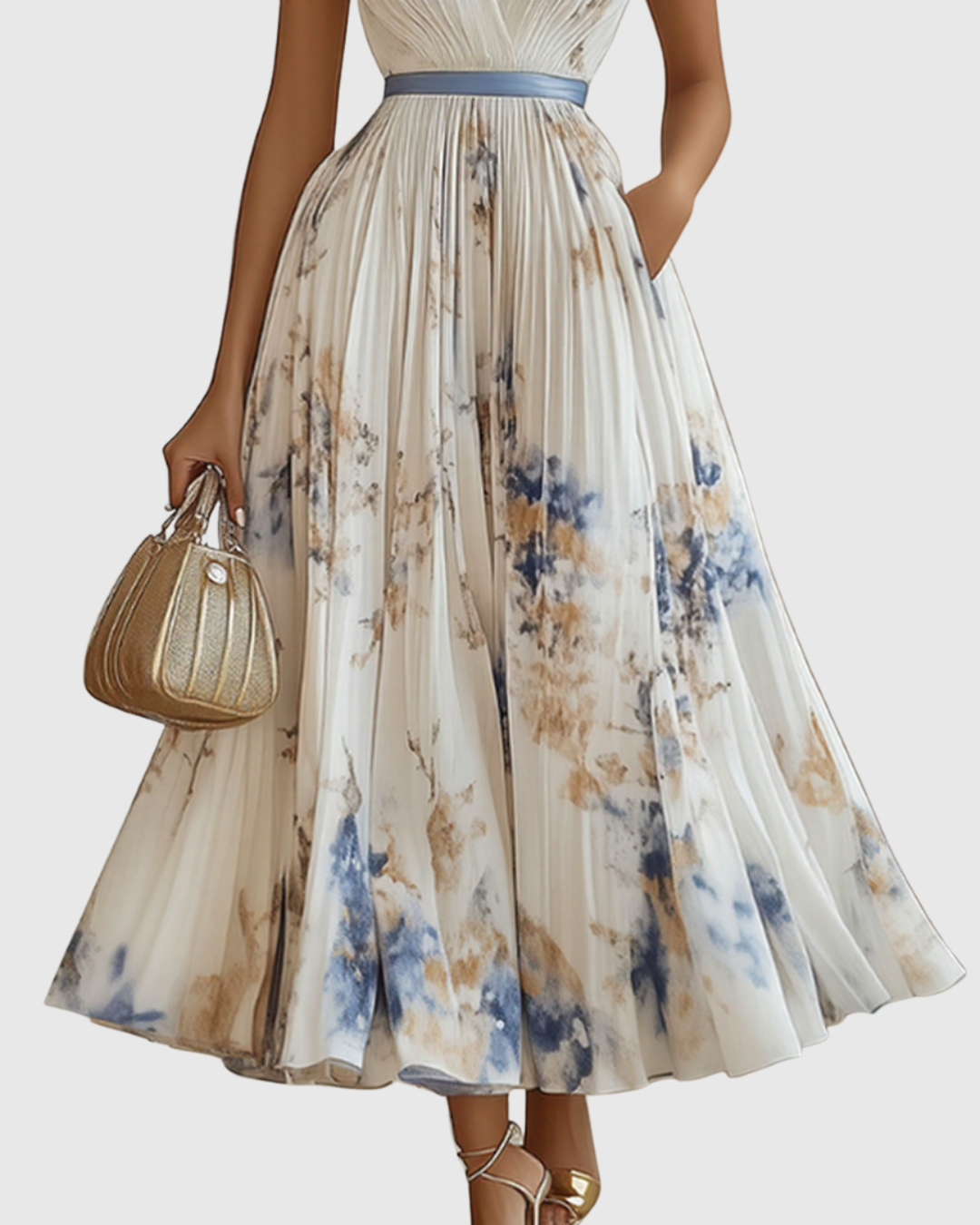 Norvée | V-Neck Midi Dress