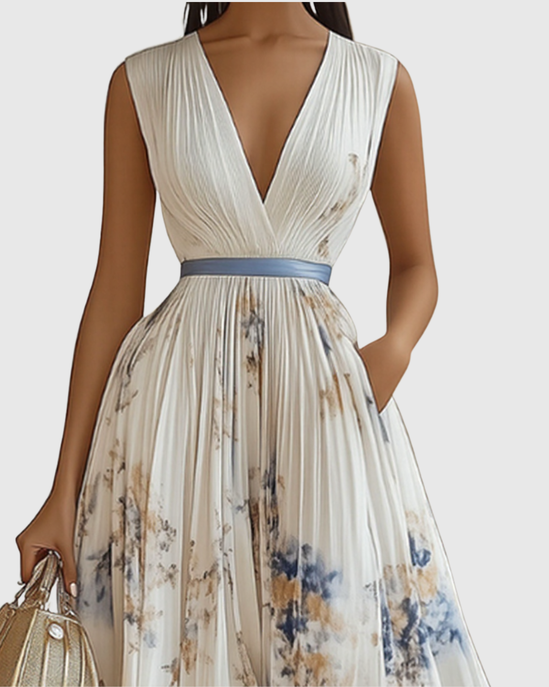 Norvée | V-Neck Midi Dress