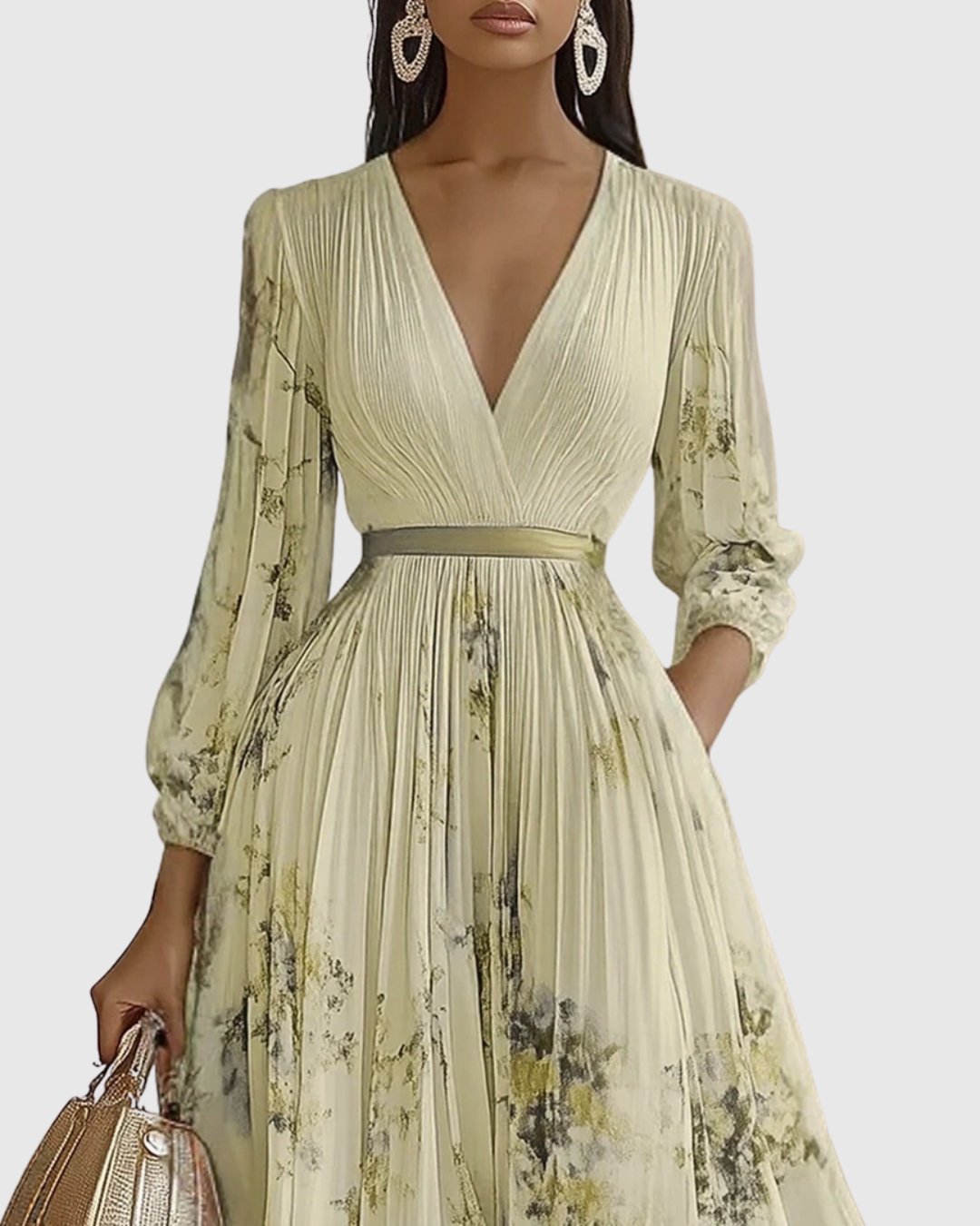 Norvée | V-Neck Midi Dress