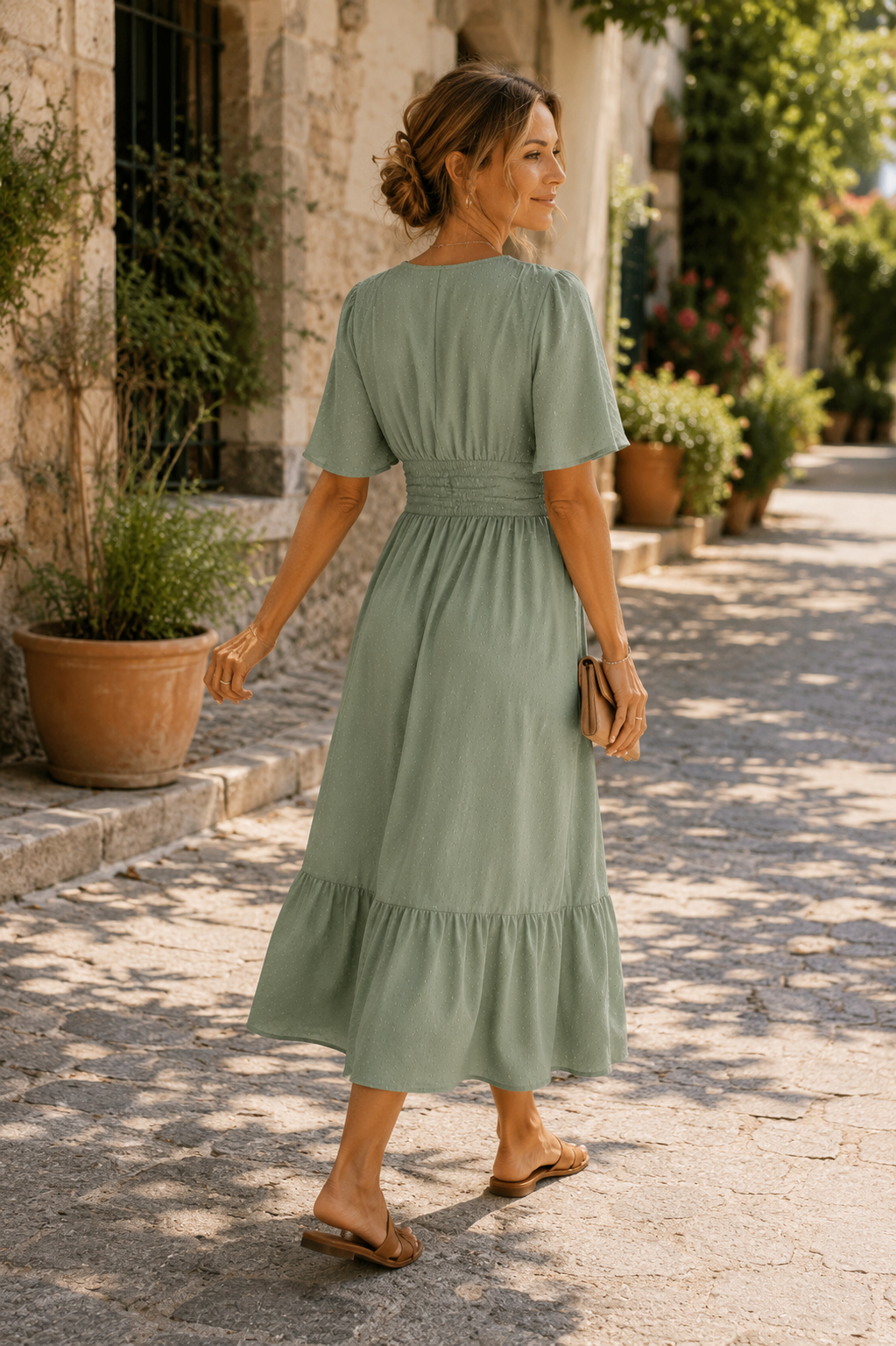 Elina | V-Neck Midi dress