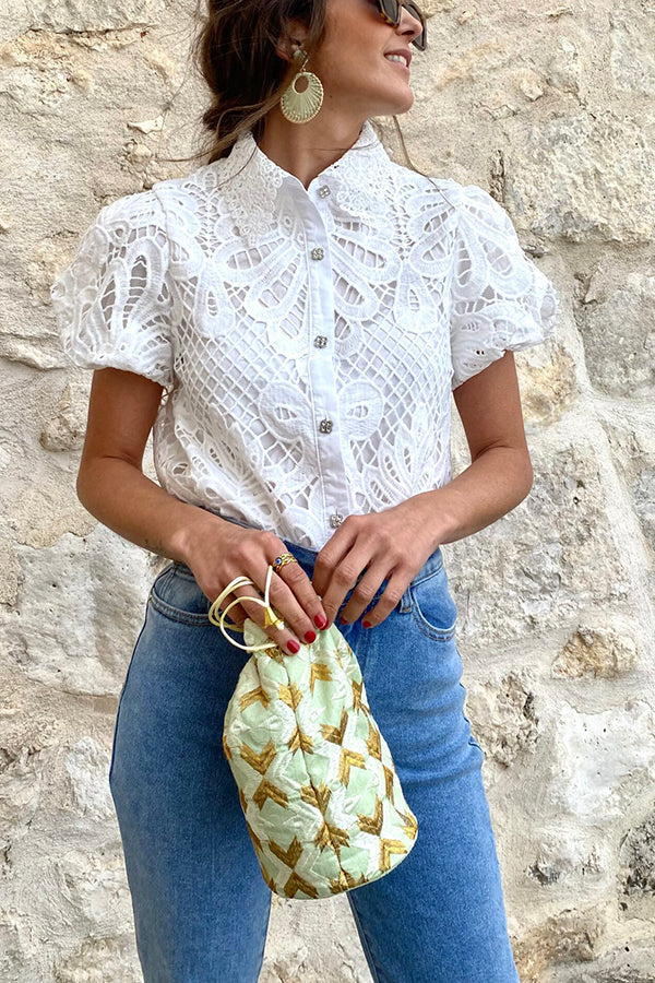 ROSALIE | ELEGANTE CAMICETTA IN PIZZO