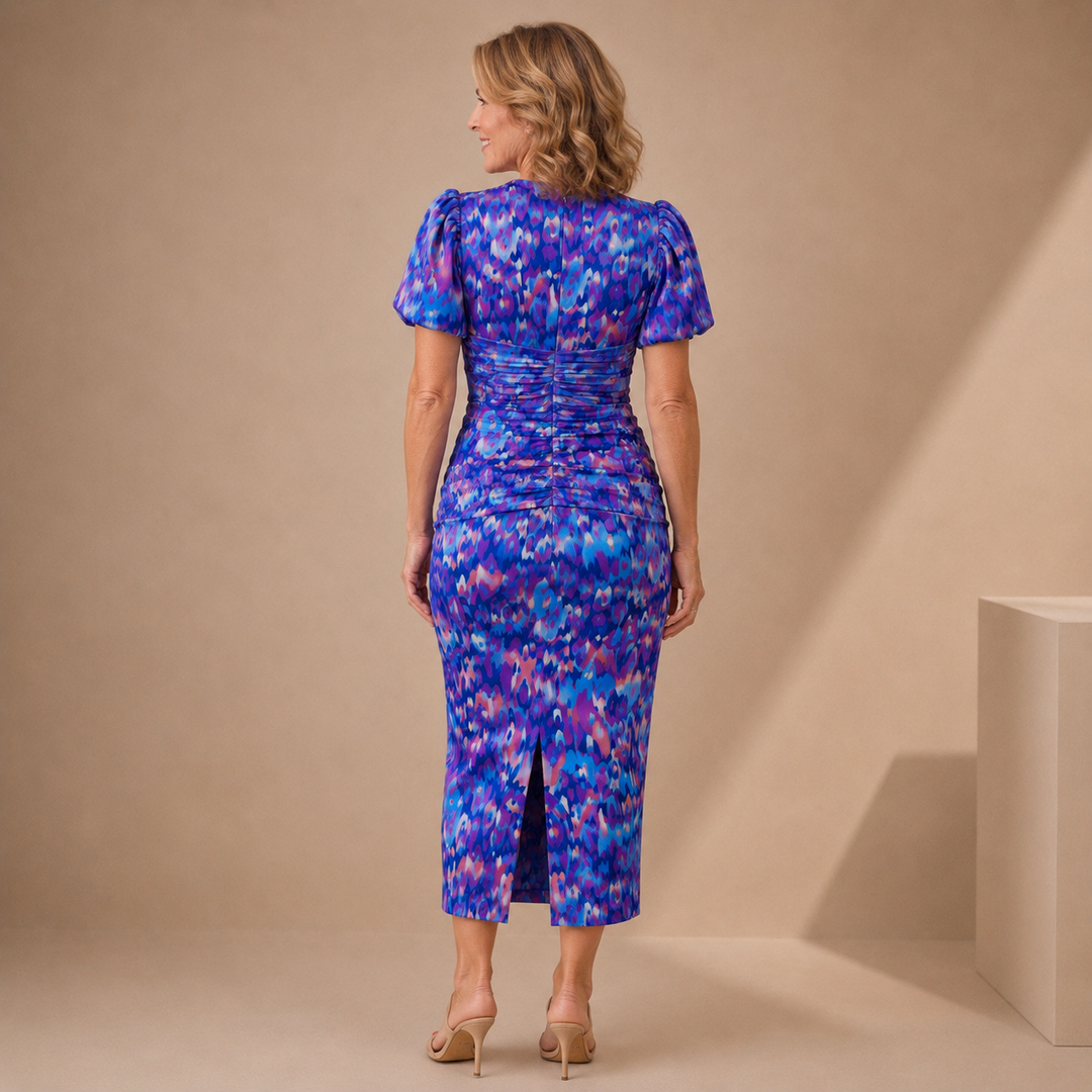 Tora | Abito Midi Floreale Elegante