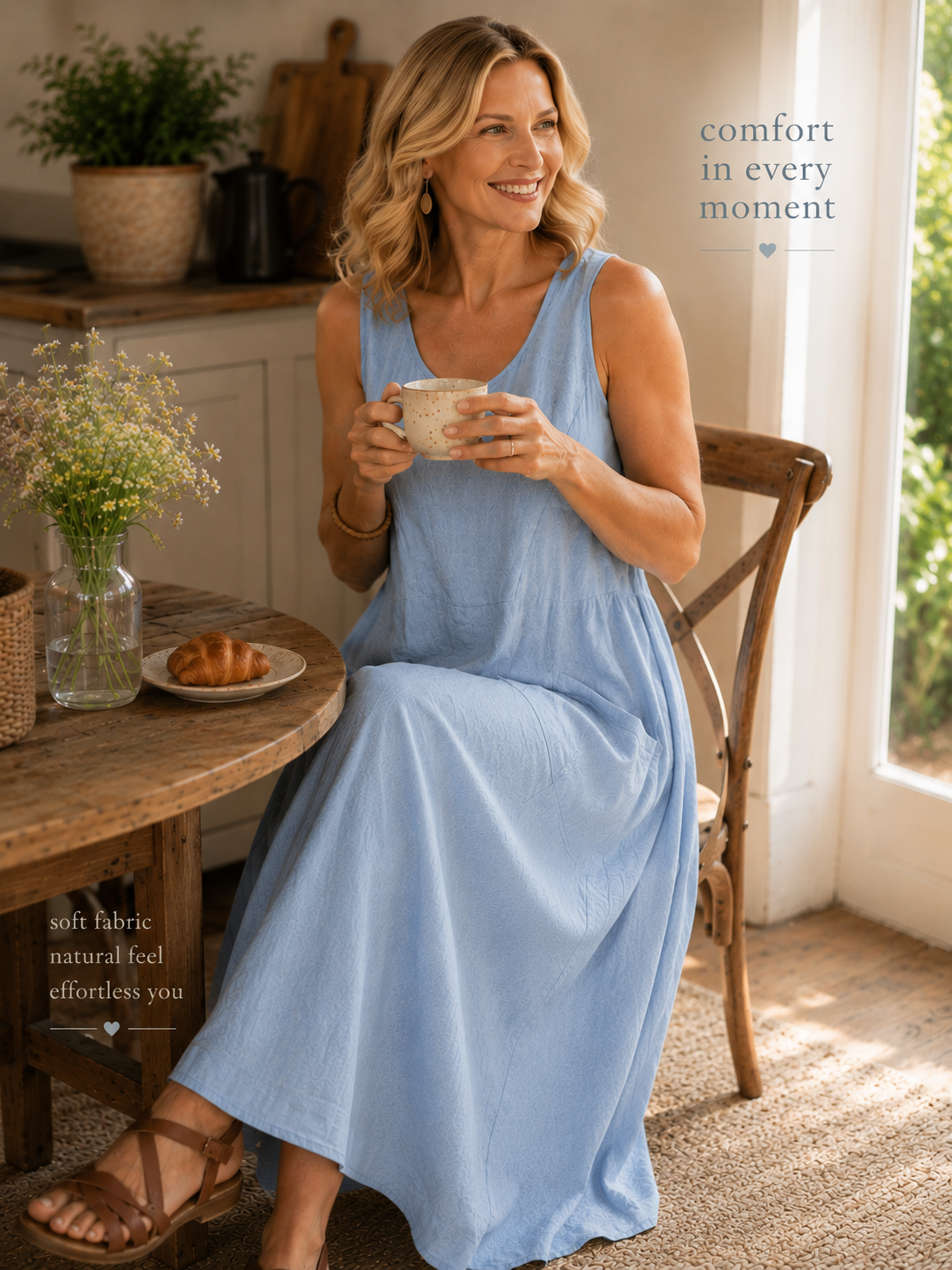 Luna | Easy Elegance Midi Dress