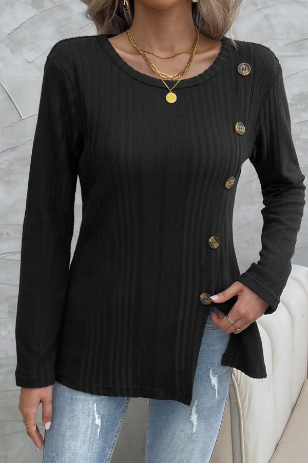 Velora Split Detail Top
