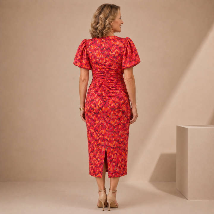 Tora | Abito Midi Floreale Elegante