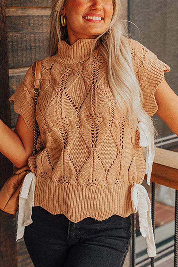 CÉLIRA | MAGLIONE IN MAGLIA CON DETTAGLI ONDULATI