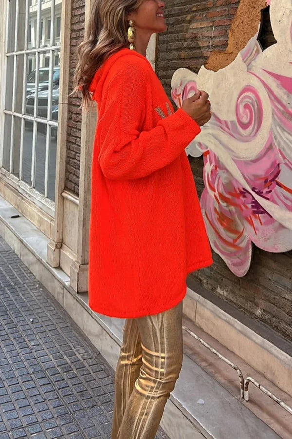 Elaris Pattern Knit Hoodie