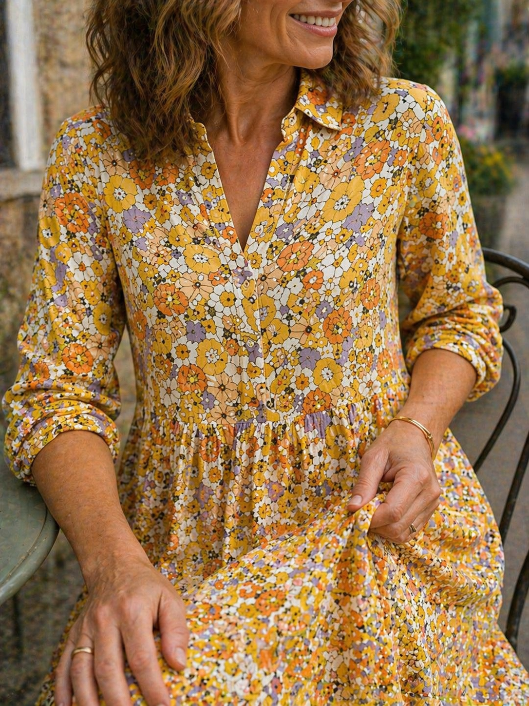 Elowen | Floral Collared Dress