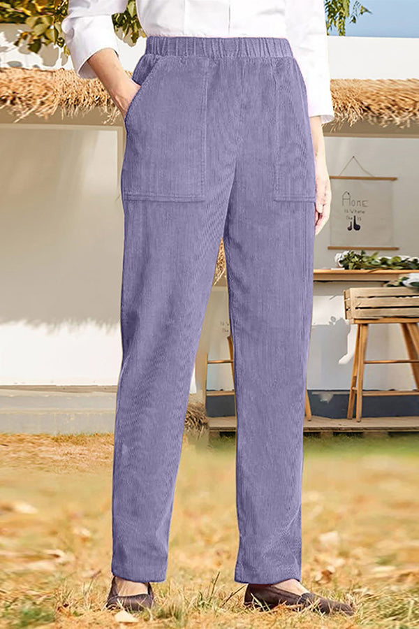 Orlina| Pantaloni Straight Fit Elegante