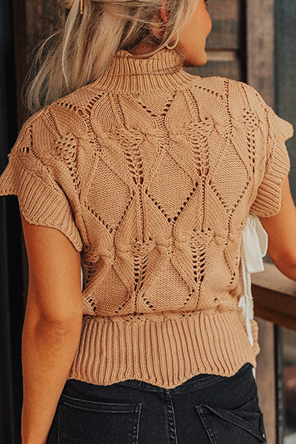 CÉLIRA | MAGLIONE IN MAGLIA CON DETTAGLI ONDULATI
