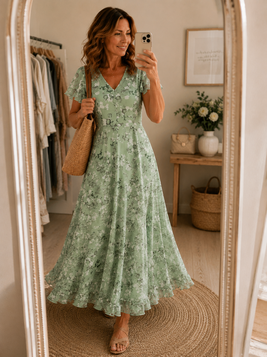 Marielle | Floral V-Neck Maxi Dress