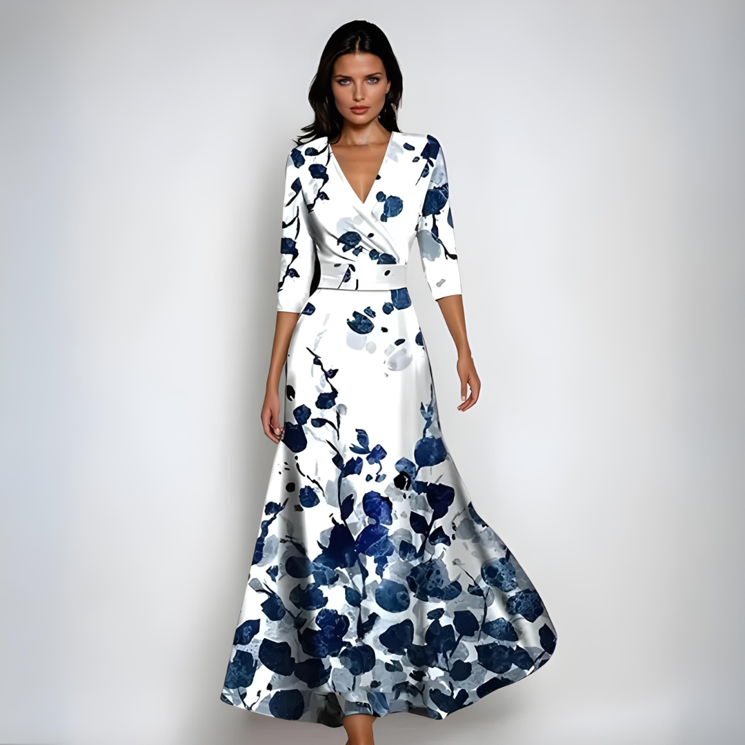 Maelle | Light Floral Midi Dress