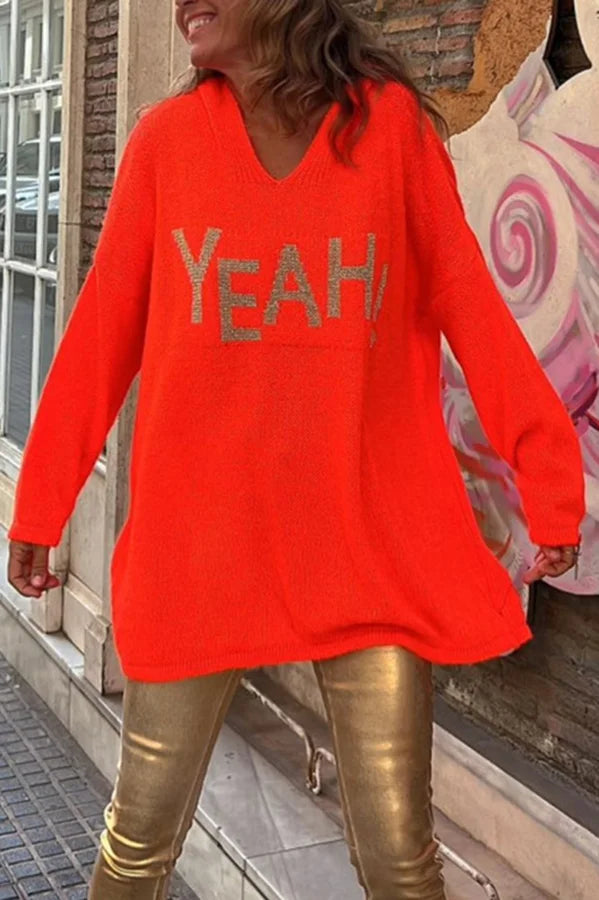 Elaris Pattern Knit Hoodie