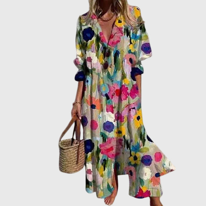 Zariah | Abito Lungo Elegante in Stile Boho
