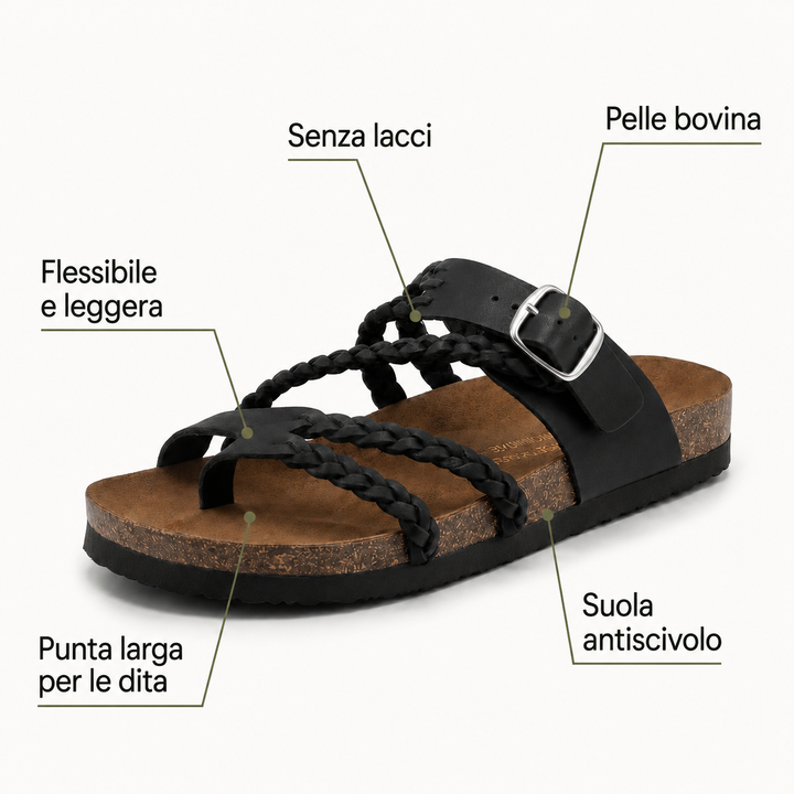 Teressa | Sandali Ortopedici in Pelle