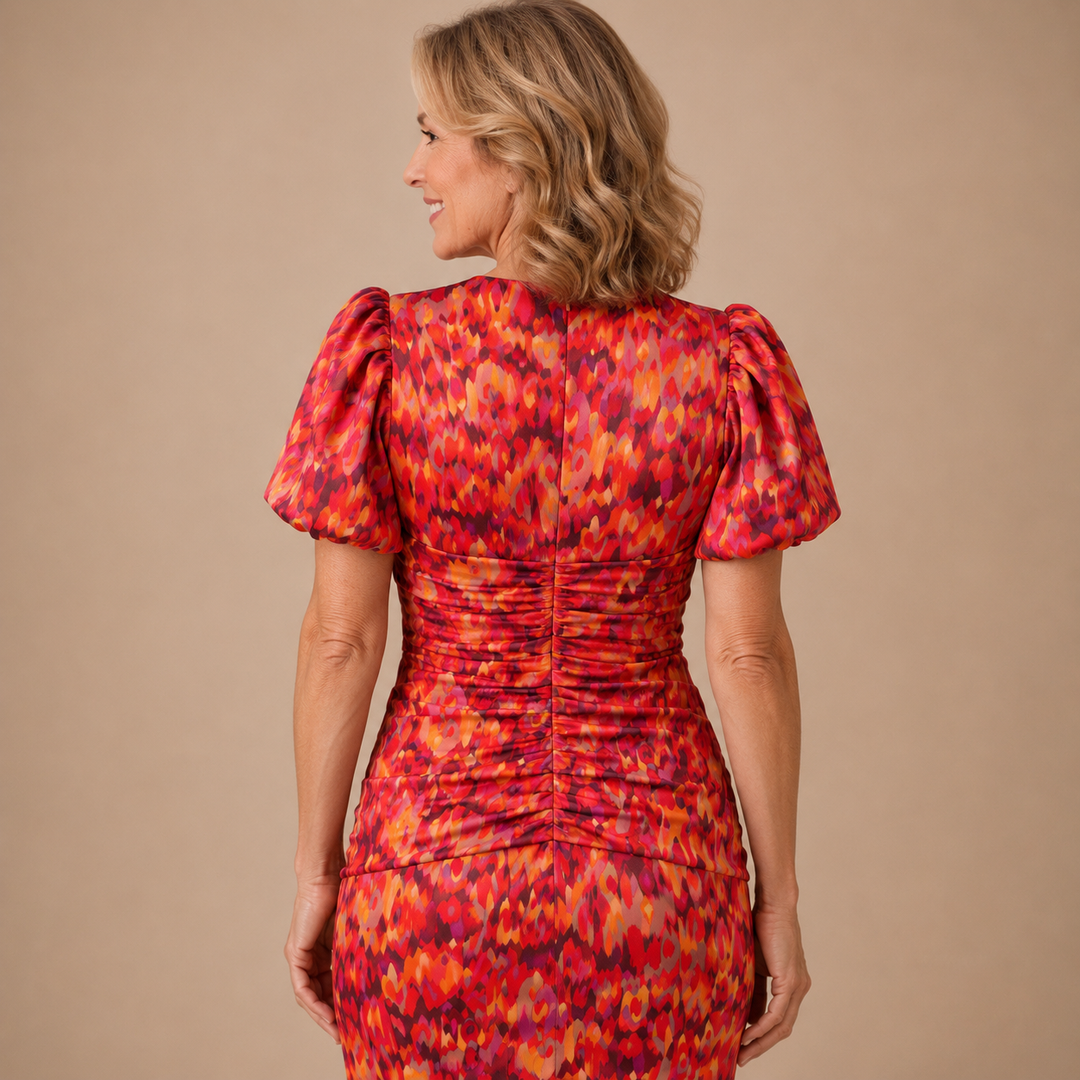 Tora | Abito Midi Floreale Elegante