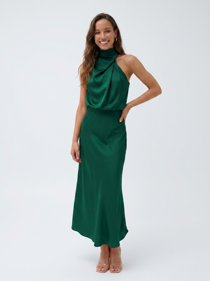 Carmina | Abito Lungo Halter
