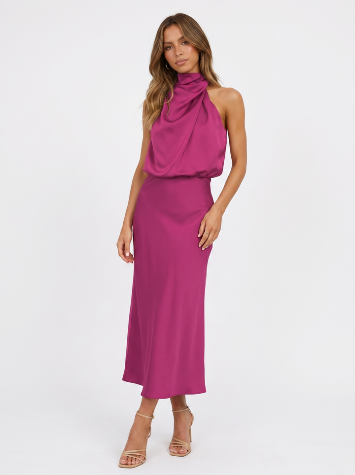 Carmina | Abito Lungo Halter