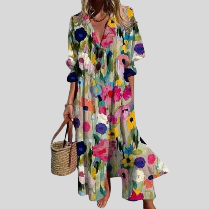 Zariah | Abito Lungo Elegante in Stile Boho