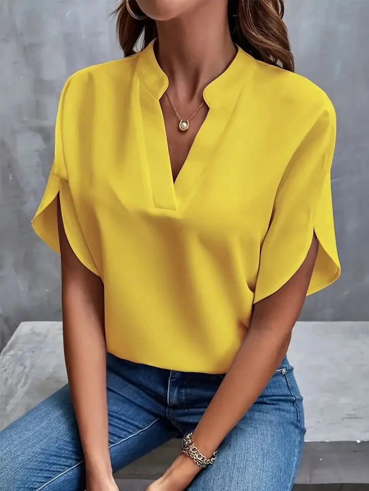 Delia | Blusa Morbida con Scollo a V