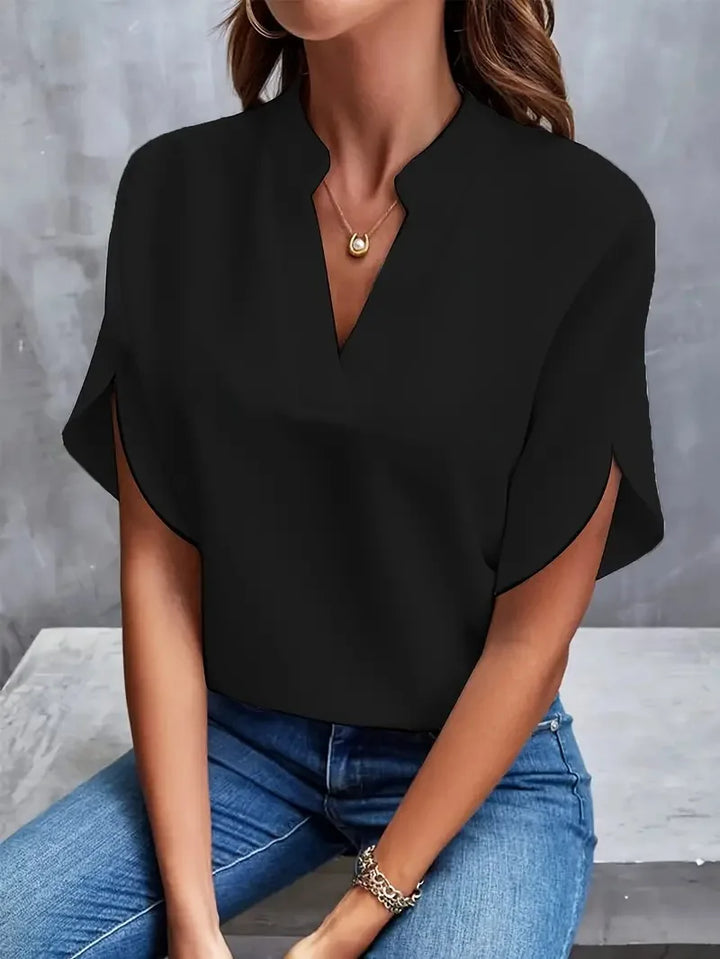 Delia | Blusa Morbida con Scollo a V