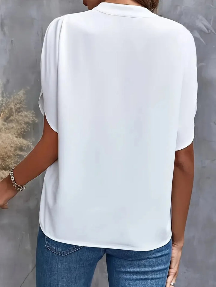 Delia | Blusa Morbida con Scollo a V