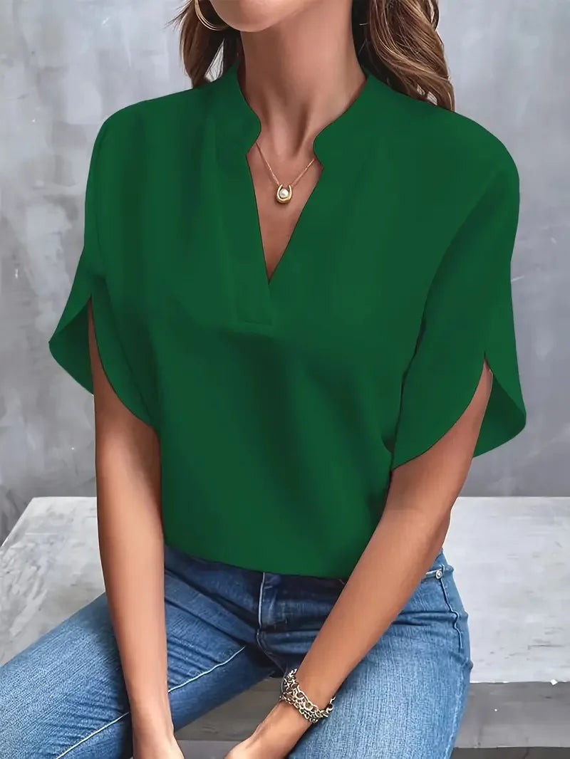 Delia | Blusa Morbida con Scollo a V