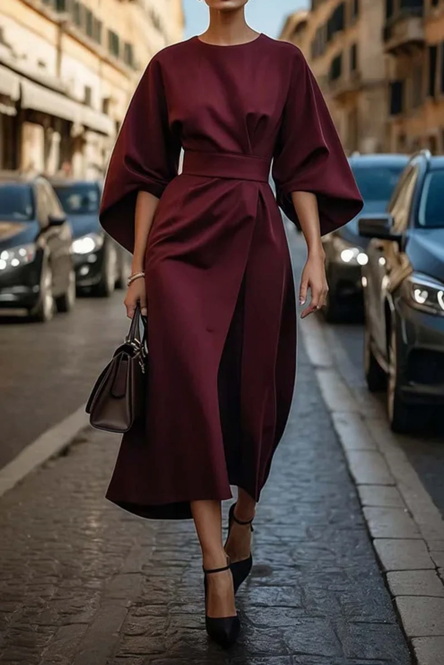Nerina | Effortless Belted Dress
