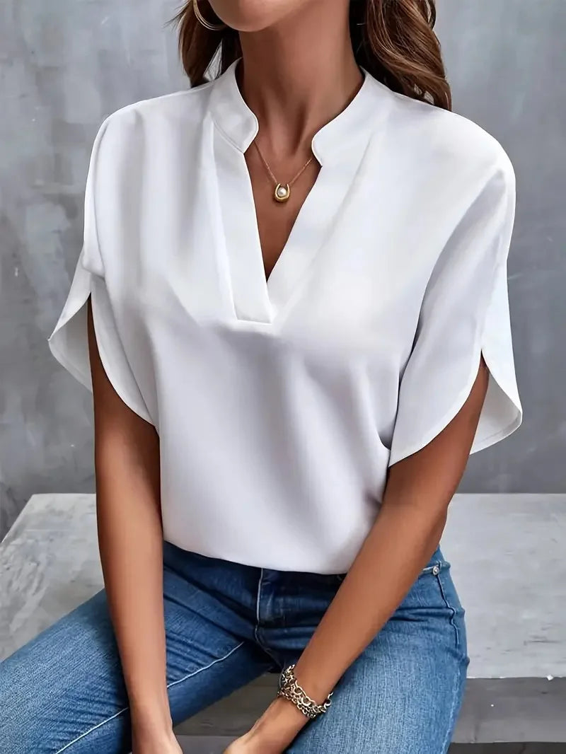 Delia | Blusa Morbida con Scollo a V