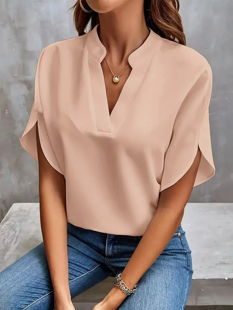 Delia | Blusa Morbida con Scollo a V