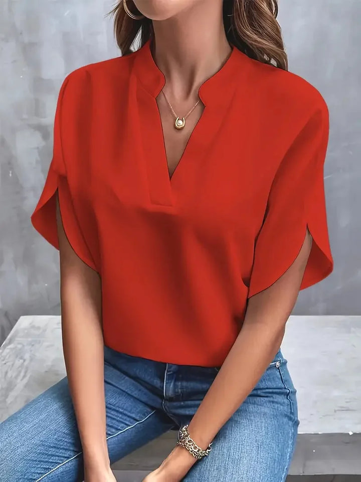 Delia | Blusa Morbida con Scollo a V