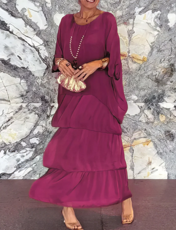 Lara | Elegante Abito Lungo Fluido