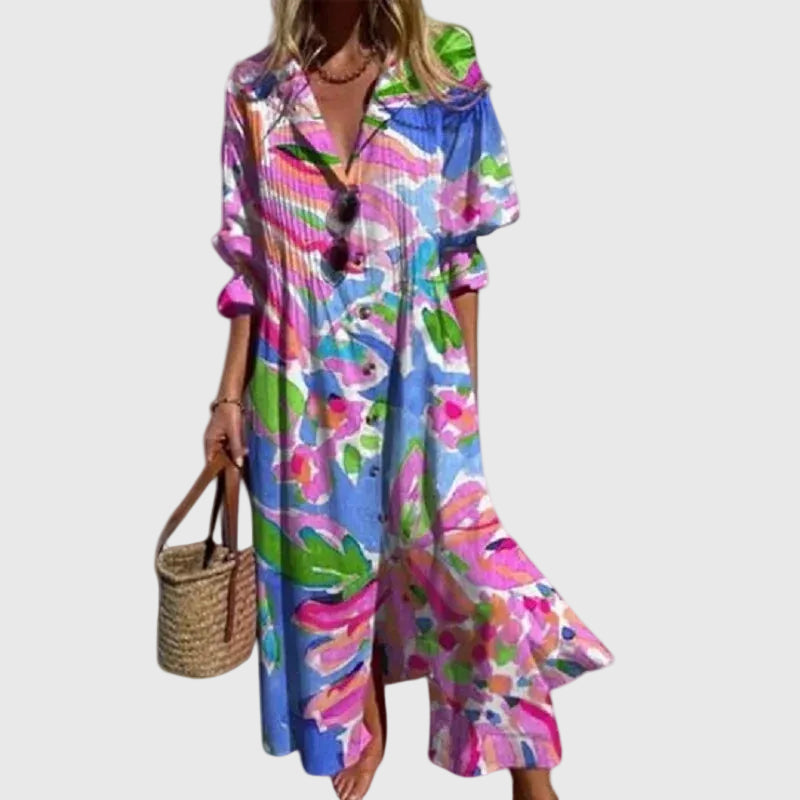 Zariah | Abito Lungo Elegante in Stile Boho