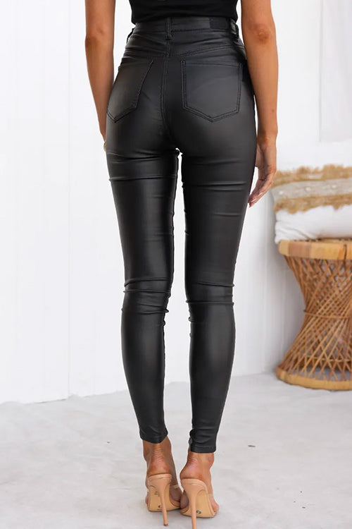 AVELIN | PANTALONI IN ECOPELLE MODELLANTI