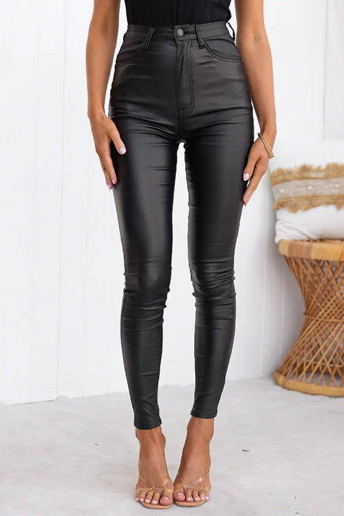 AVELIN | PANTALONI IN ECOPELLE MODELLANTI