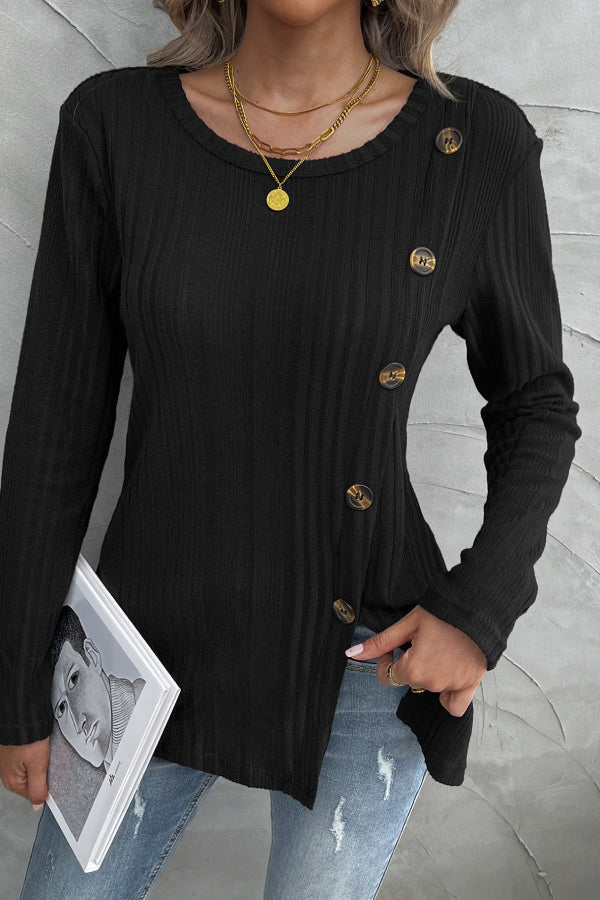 Velora Split Detail Top