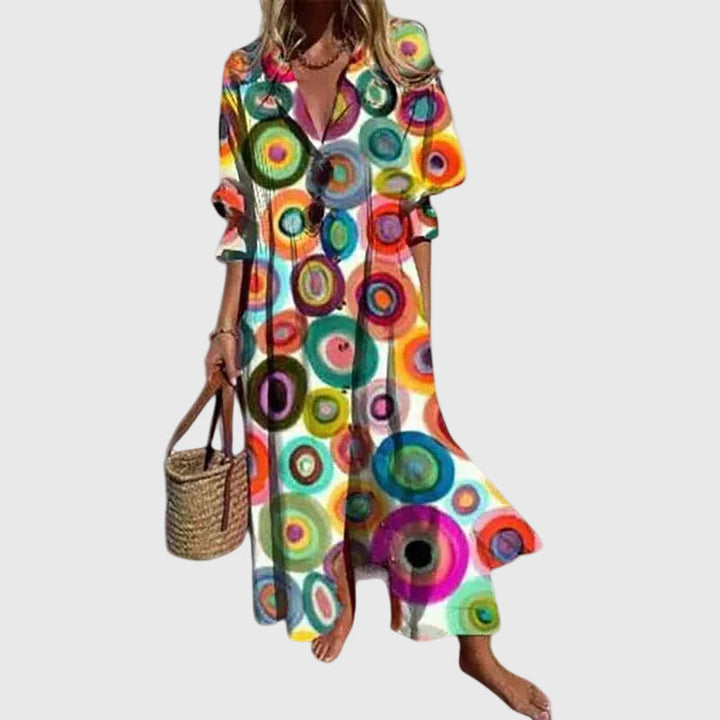 Zariah | Abito Lungo Elegante in Stile Boho