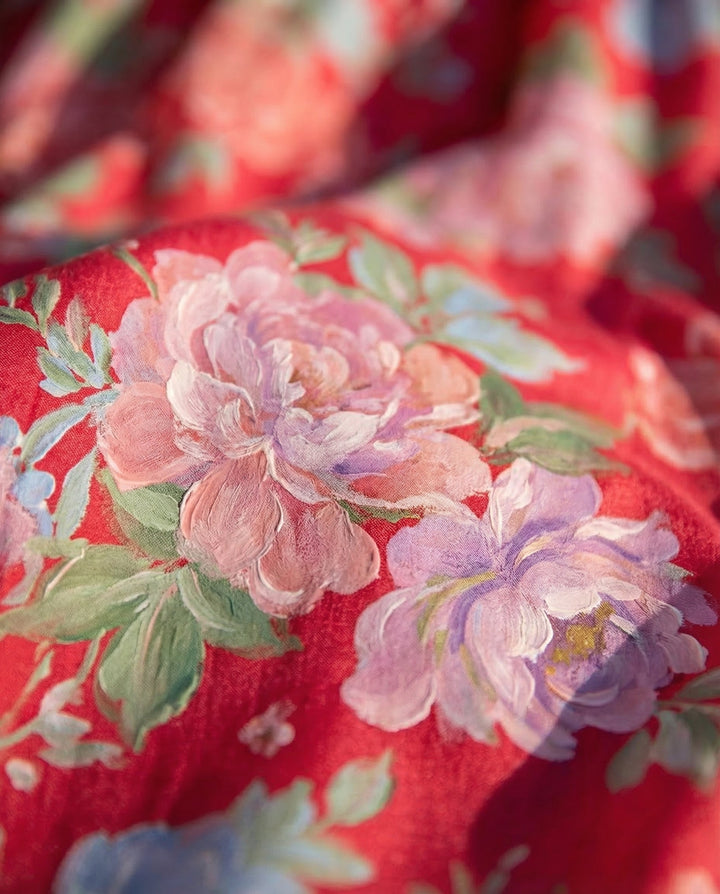 Miriam | Abito Floreale con Scollo a V