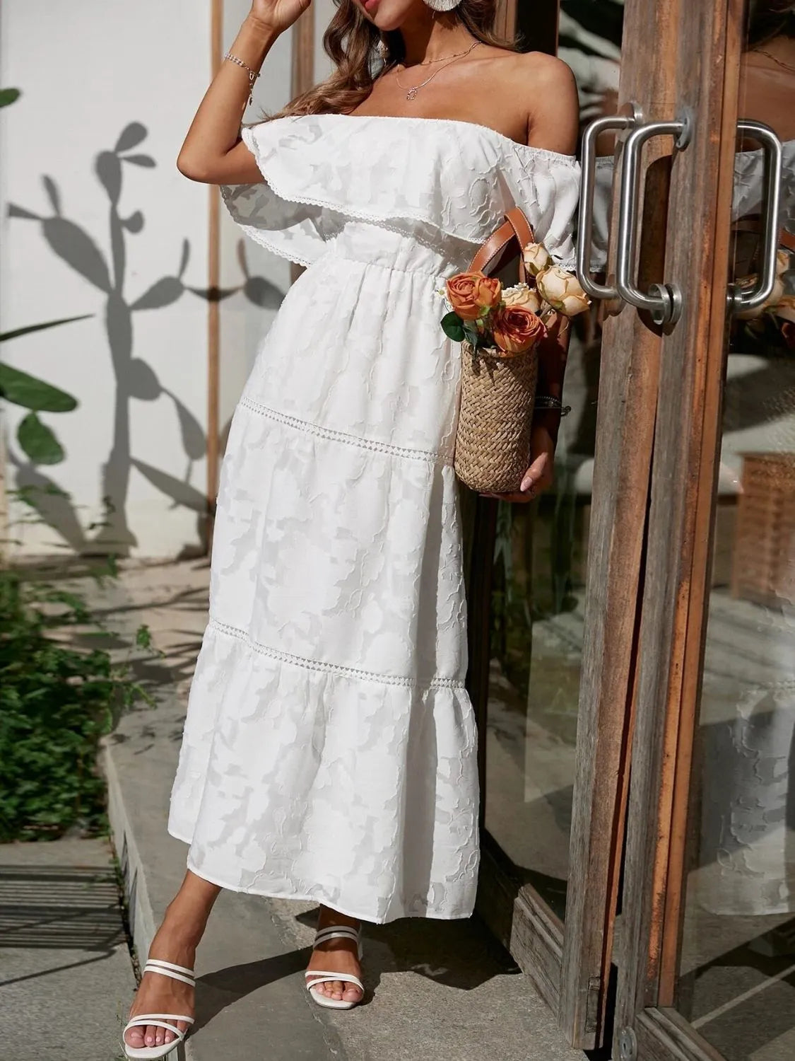 Seraphina | Off-Shoulder Layered Maxi Dress
